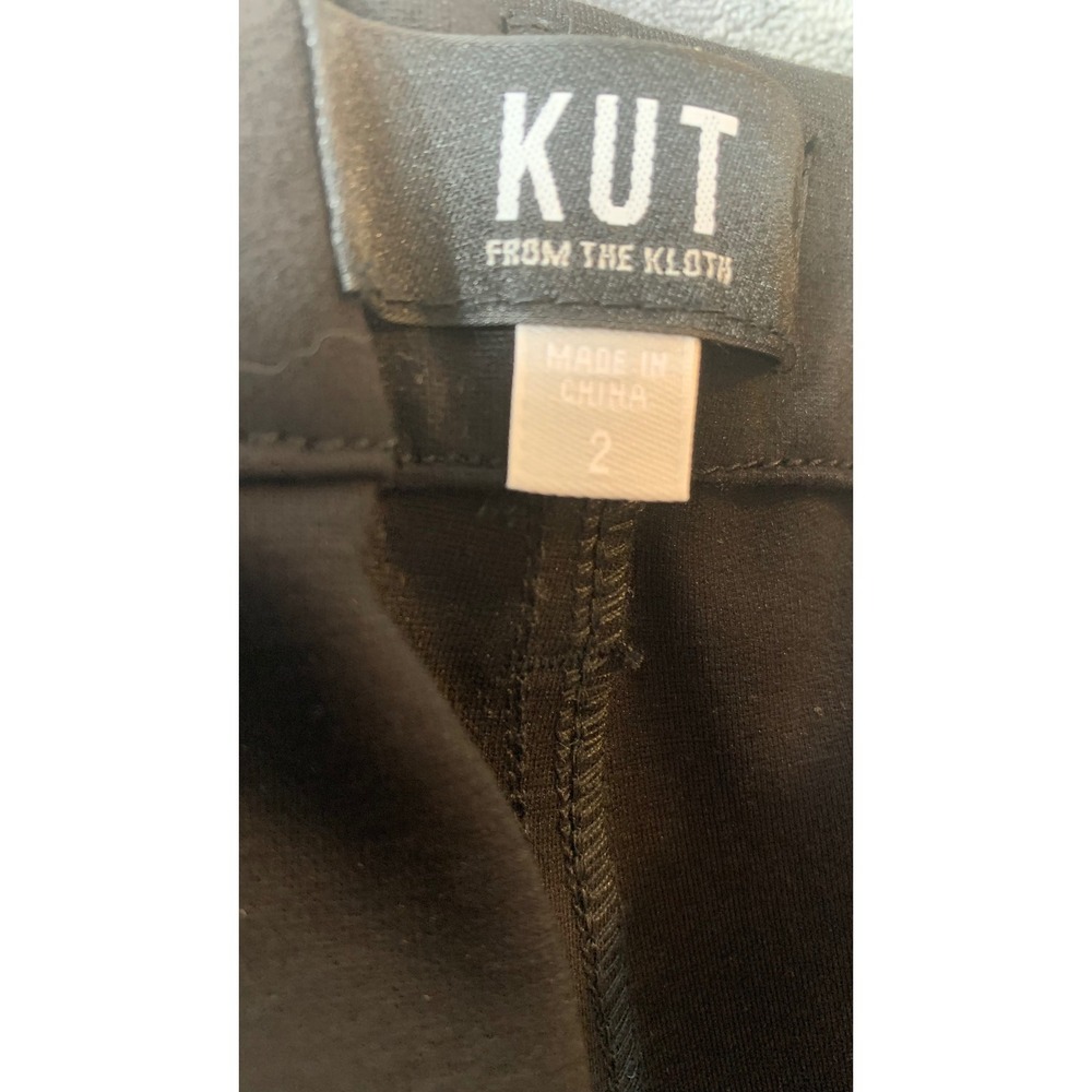 Kut from the Kloth Rhianna Belted Elastic Back Wide Leg Pleated Tie Waist Sz 2 - Picture 8 of 9